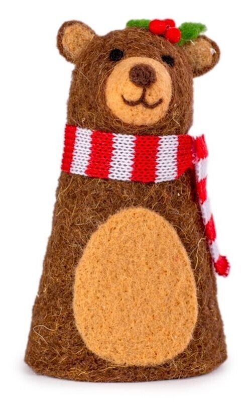 Eierwärmer Bär Weihnachten