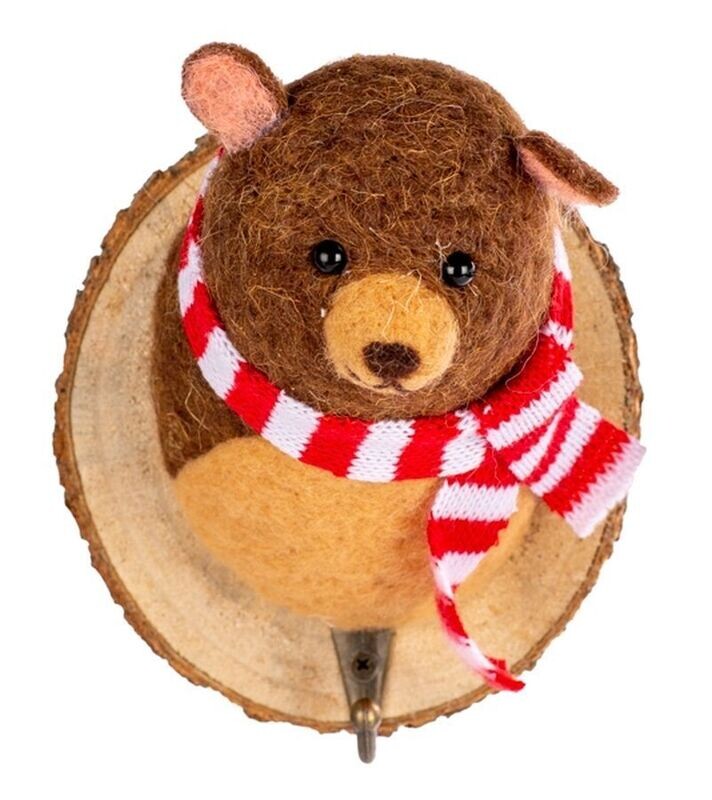 Kleiderhaken Bär mit Schal