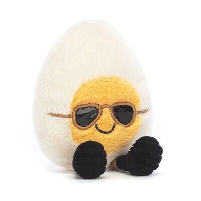 Gekochtes Ei mit Sonnenbrille - Foodie Fun