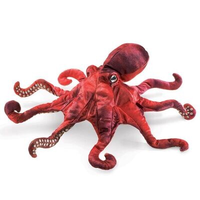 Roter Oktopus / Red Octopus - Folkmanis