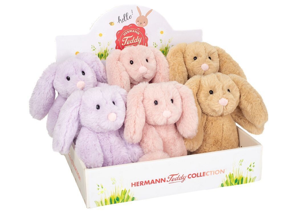 Hase Rosa, Lila oder Beige  - Hermann Teddy