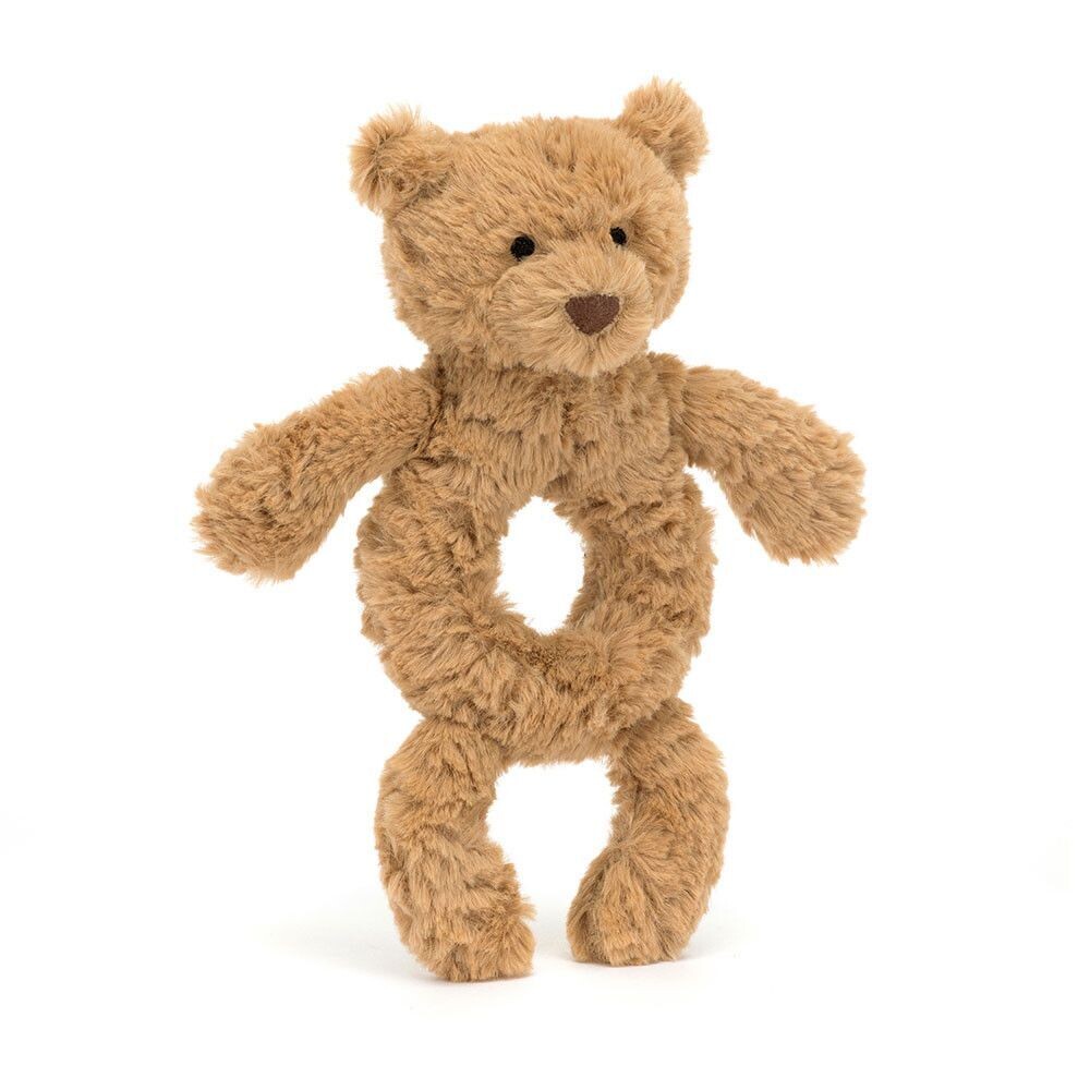 Rassel Bär Bartholomew Ring Rattle - Jellycat Baby