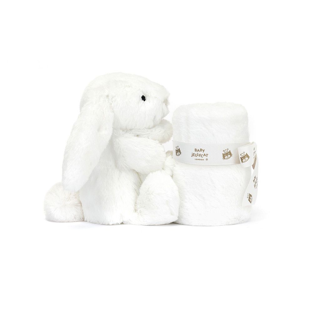Schmusetuch Hase Bashful Luxe Bunny Weiß Soother - Jellycat Baby