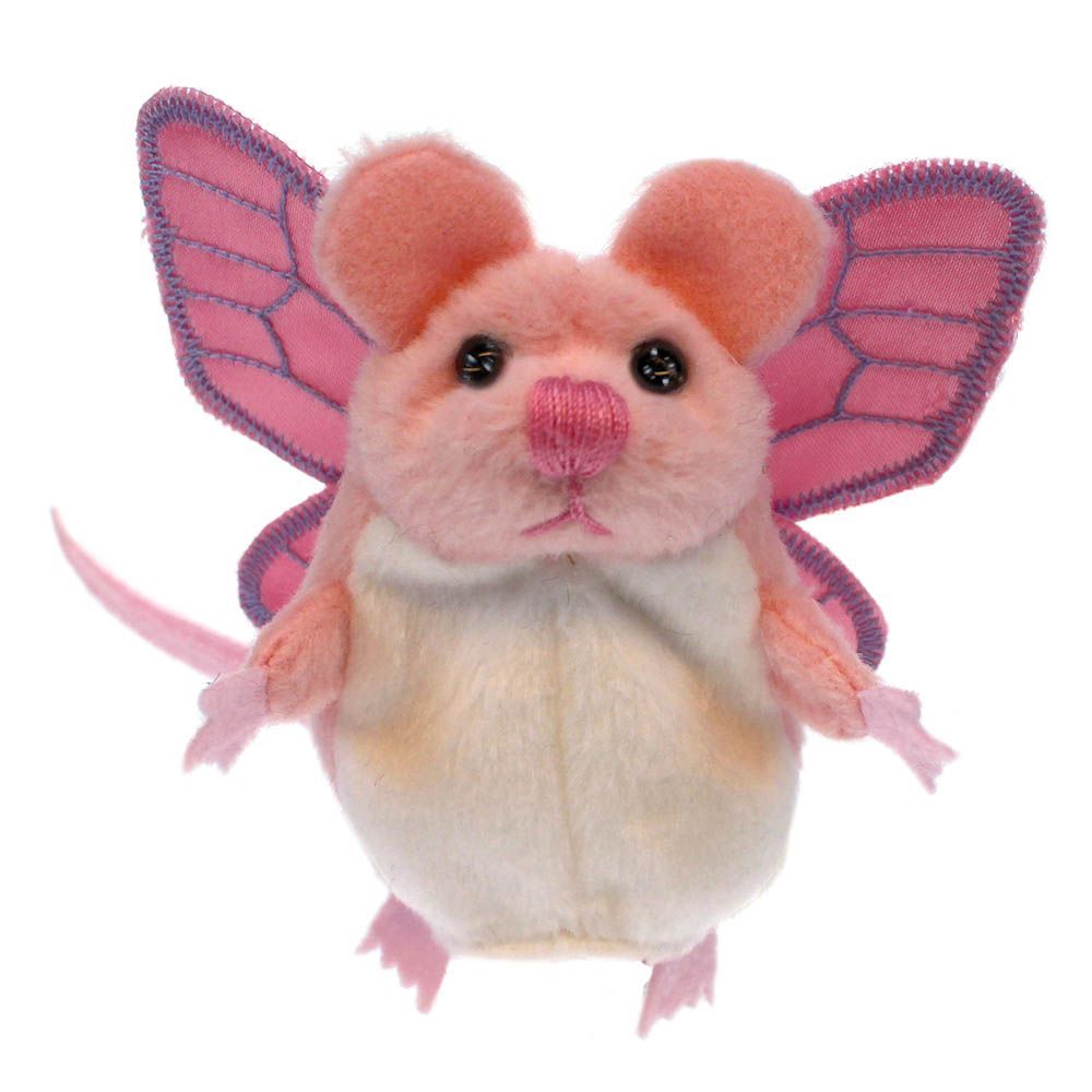 Fingerpuppe Maus Elfe Rosa