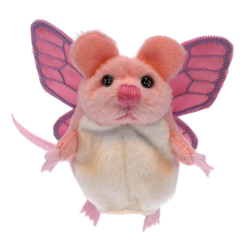 Fingerpuppe Maus Elfe Rosa