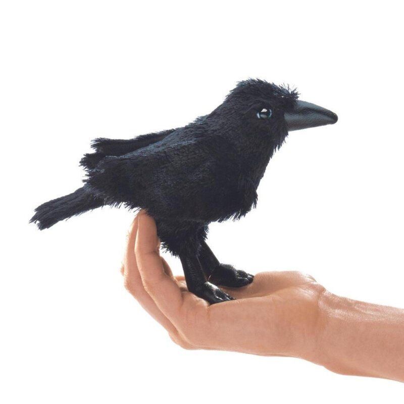 Vogel Rabe Fingerpuppe - Folkmanis