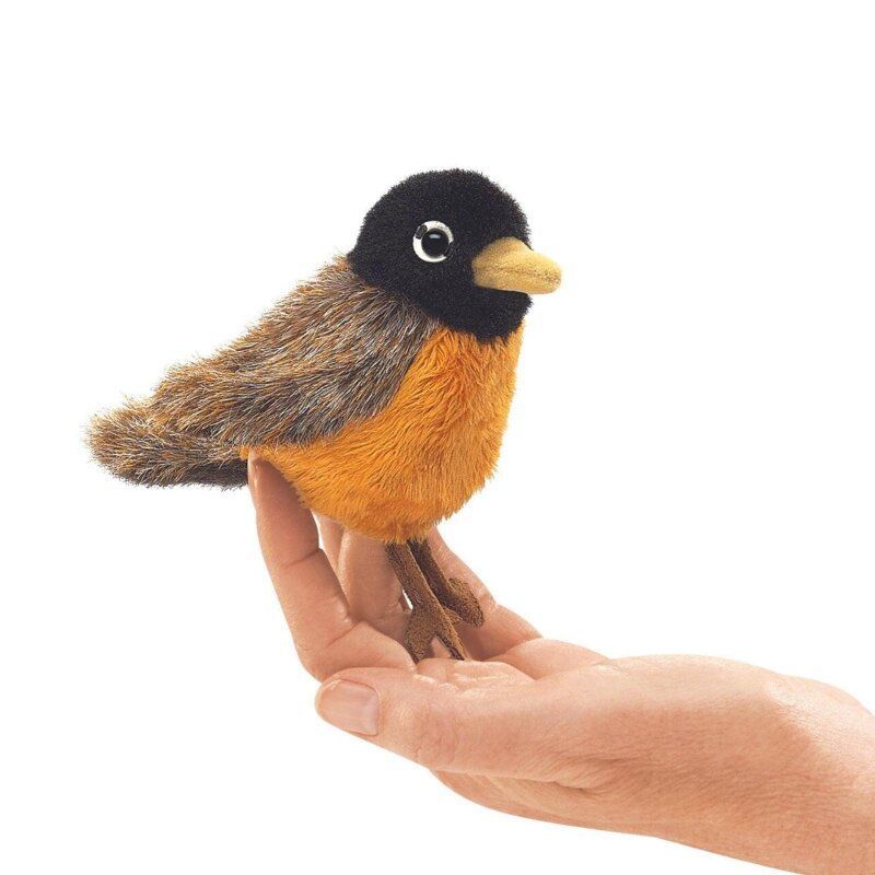 Vogel Rotkehlchen Fingerpuppe - Folkmanis
