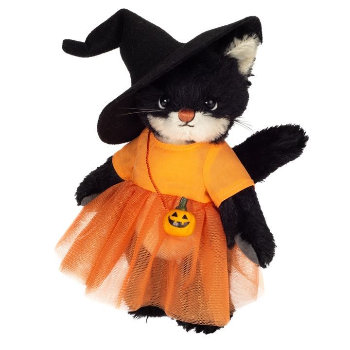 Halloweenkatze Harriett limitiert 300 Stück - Hermann Teddy