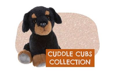 Kategoriebild: Cuddle Cubs by Charlie Bears – superweiche, kleine Kuscheltiere für Babys und Kinder, perfekt zum Liebhaben und Mitnehmen.