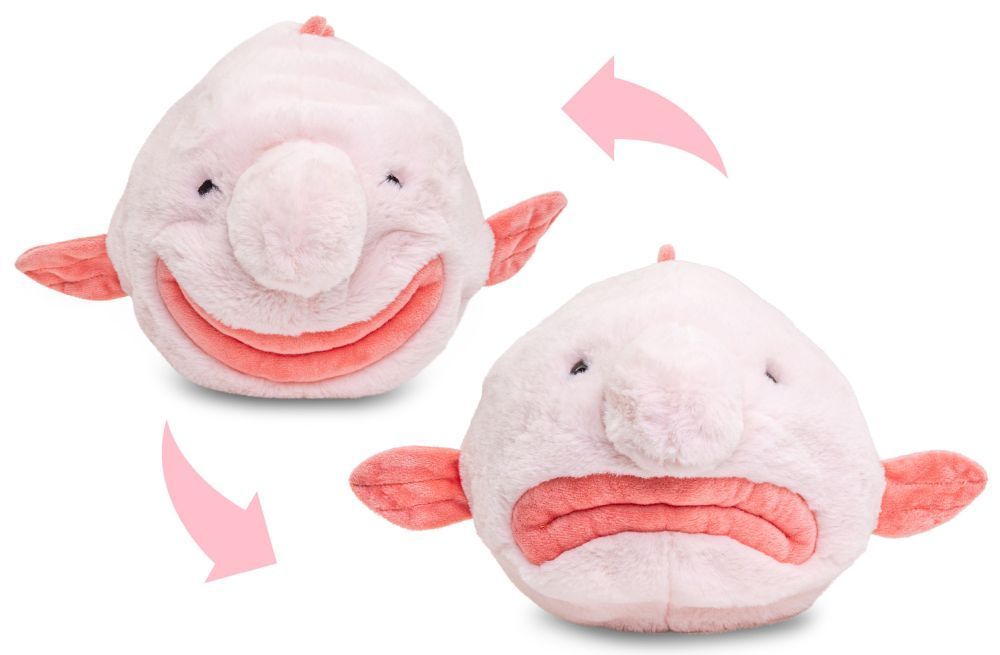 Fisch Blobfisch Wende-Plüschtier - Uni-Toys