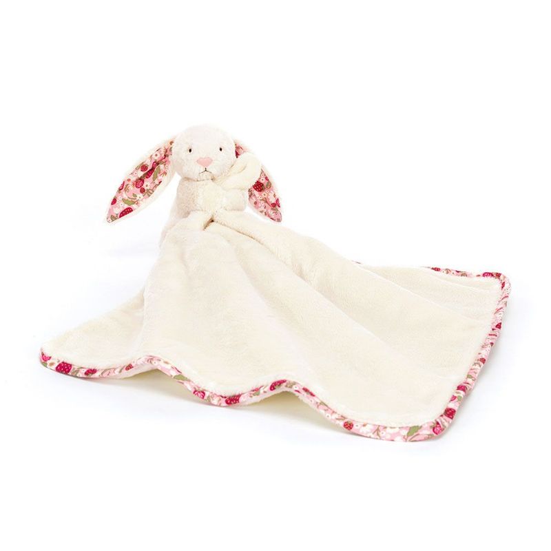 Schmusetuch Hase Bashful Cream Berry Bunny Soother - Jellycat Baby