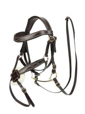 Halfter Grackle Bridle Brown - LeMieux Hobby Horse Halfter Grackle Bridle Brown - LeMieux Hobby Horse