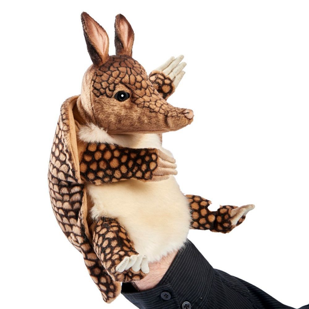Gürteltier Handpuppe 46 cm – naturgetreue Plüschfigur von Hansa Creation
