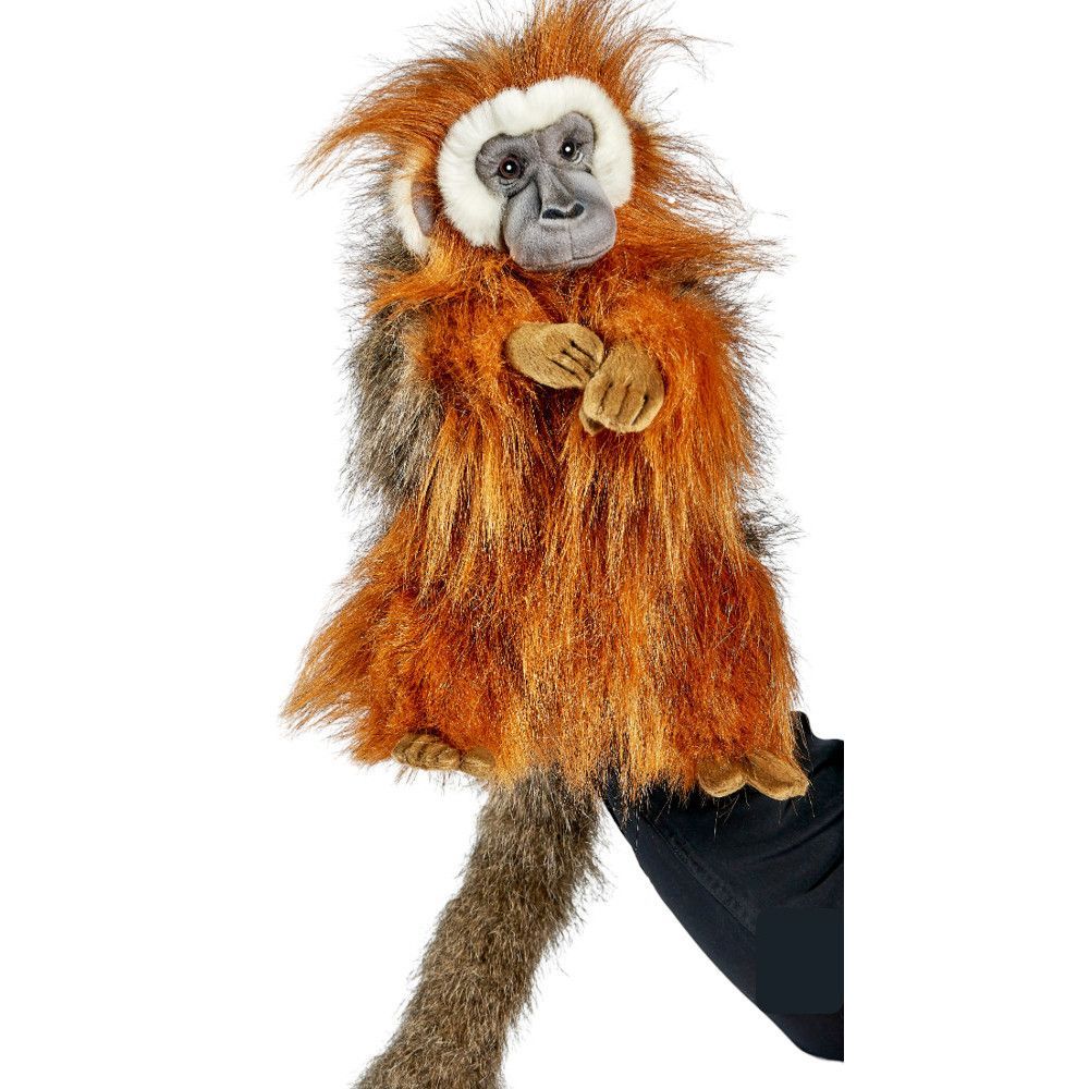 Springaffe 48 cm – realistische Plüsch-Handpuppe von Hansa Creation