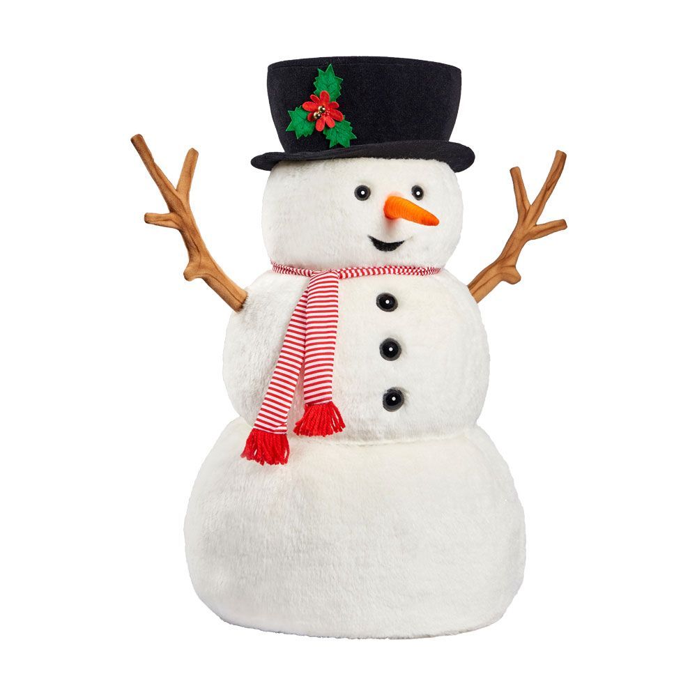 Schneemann 65 cm – weiches Winter-Plüschtier mit festlichem Charakter