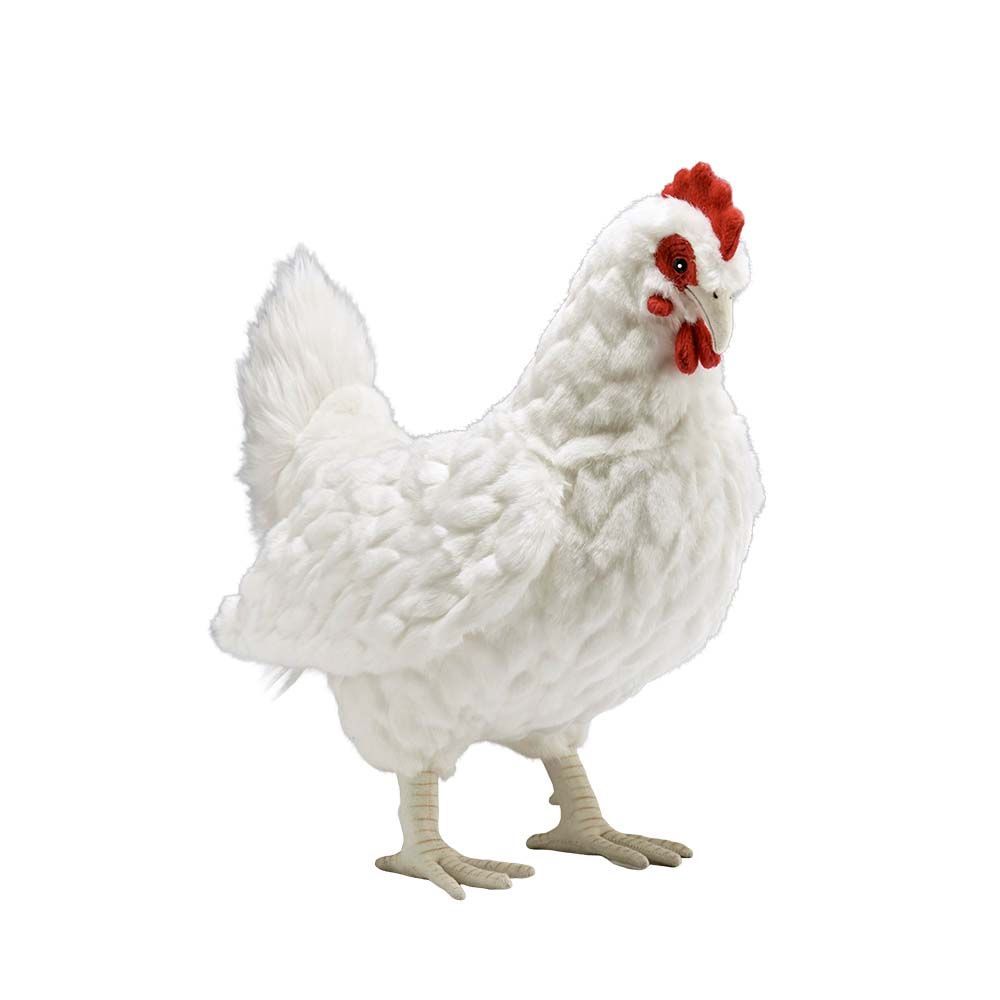 Huhn Weiß 39 cm – detailgetreues Stofftier mit realistischer Federoptik