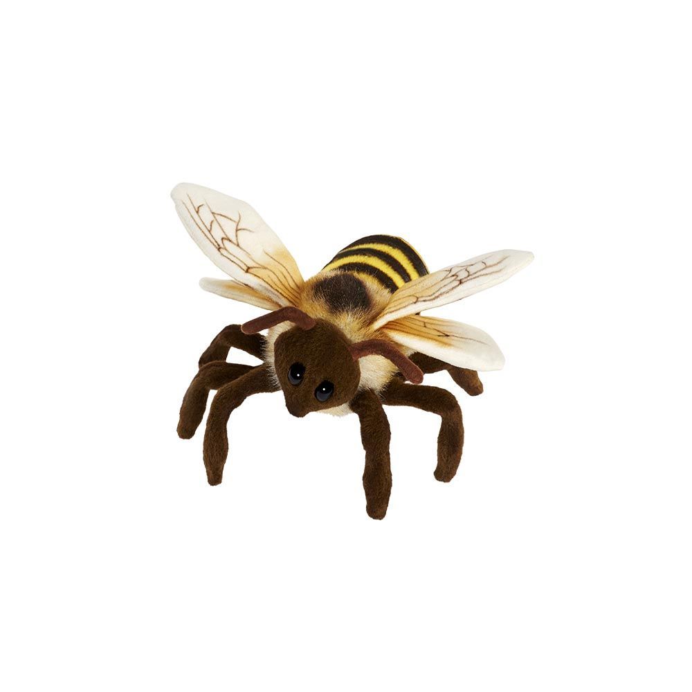 Biene Stofftier 22 cm – naturgetreues Insekt aus Plüsch für Sammler und Tierfreunde