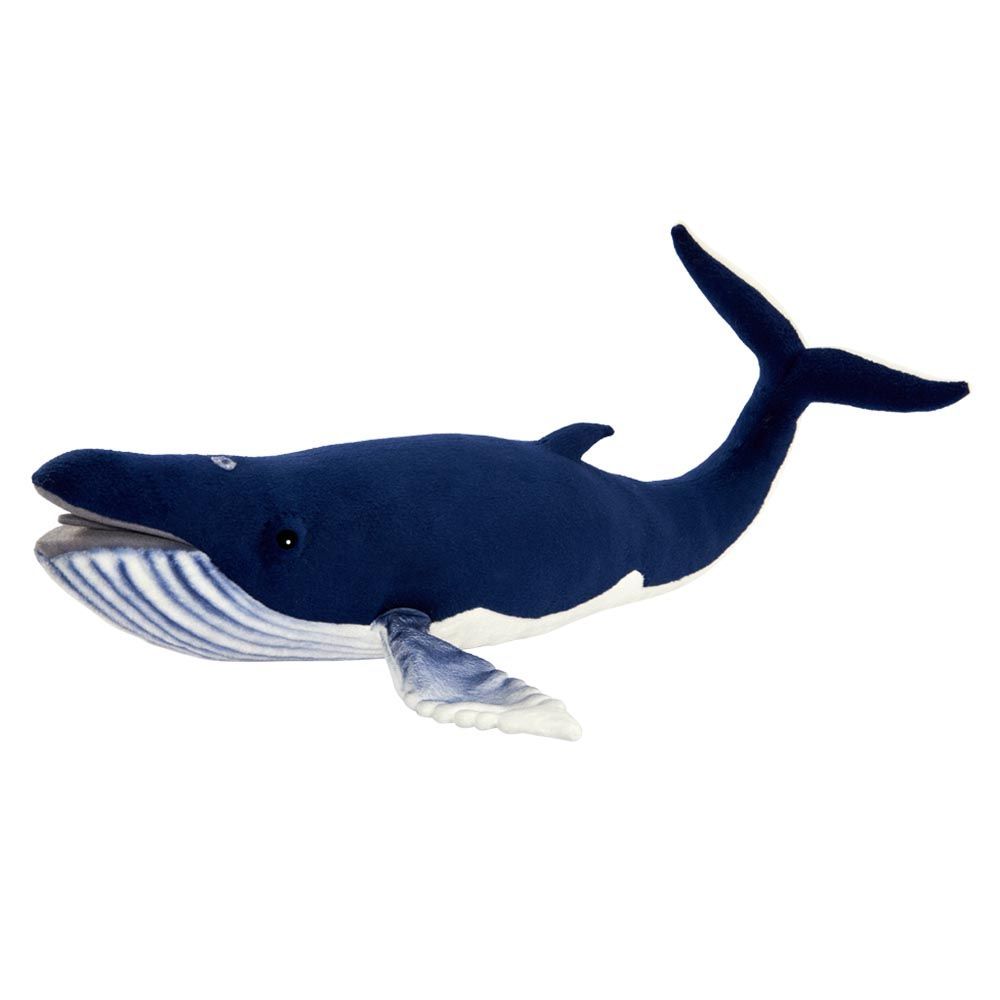 Blauwal Stofftier 59 cm – realistisches, weiches Plüschtier in maritimem Design