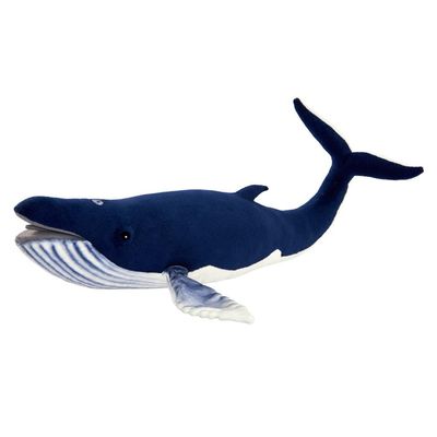Blauwal Stofftier 59 cm – realistisches, weiches Plüschtier in maritimem Design