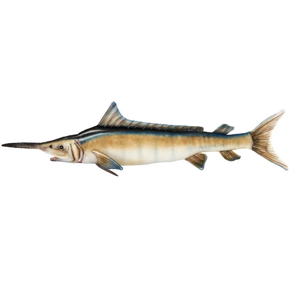 Speerfisch 65 cm – detailreiches Plüschtier in realitätsnaher Form und maritimen Farben