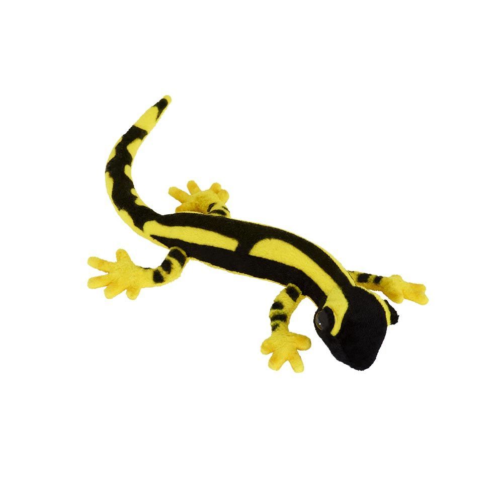 Salamander Gelb/Schwarz 38 cm – auffälliges, realitätsnahes Stofftier von Hansa