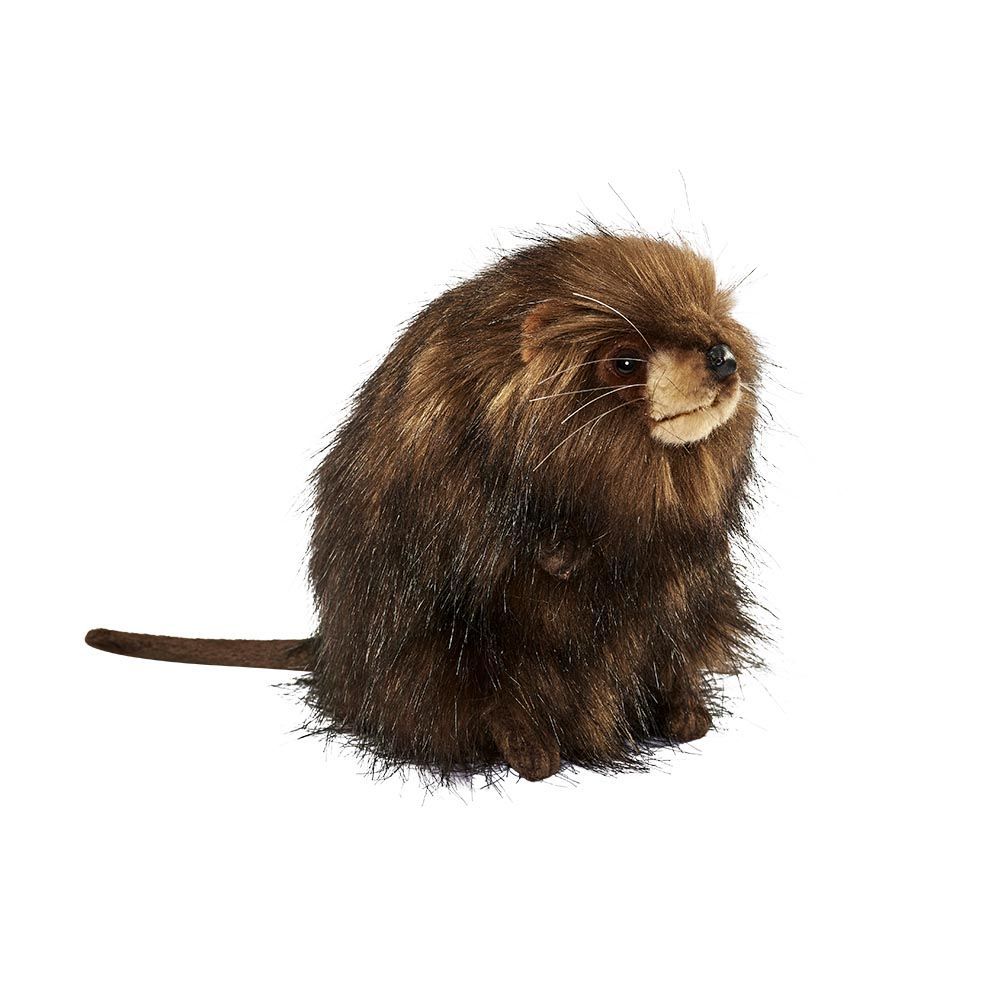 Bisamratte 22 cm – realistisches Plüschtier mit weichem Fell und liebevollen Details