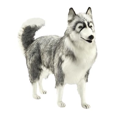 Husky 94 cm – realistisches, großes Plüschtier mit dichtem Fell und treuem Blick