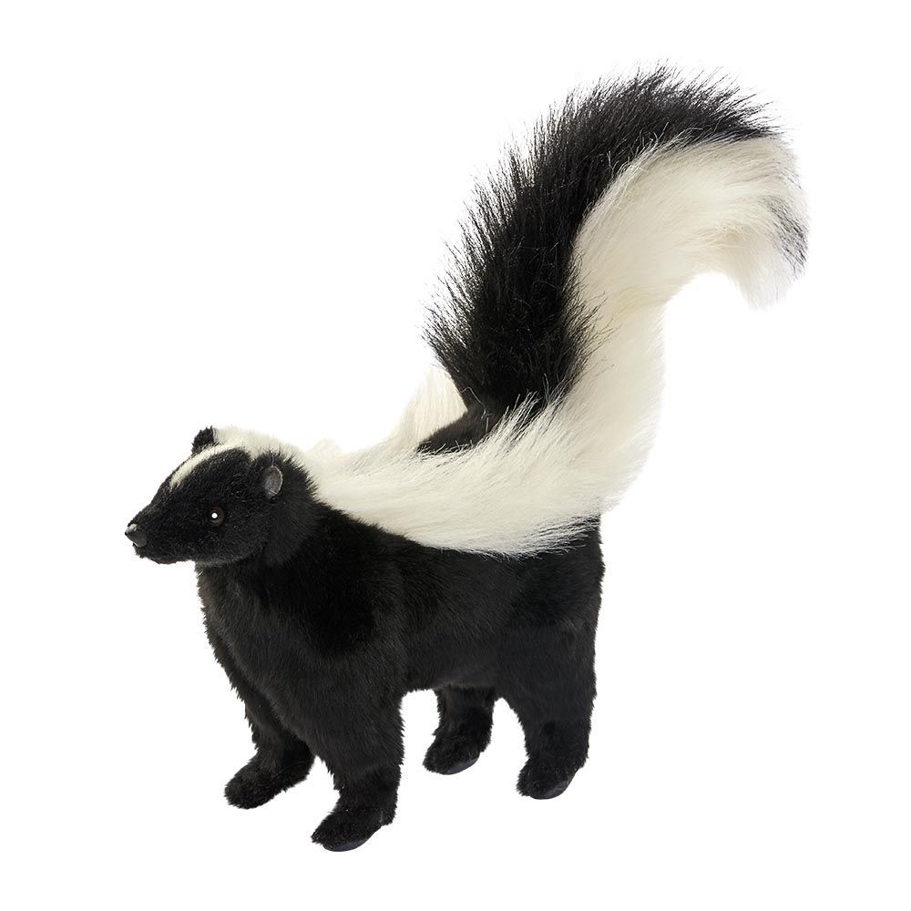 Stinktier 34 cm – naturgetreues Plüschtier mit schwarz-weißem Fell