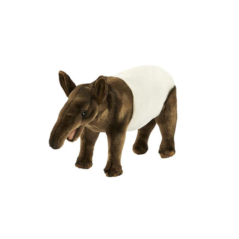 Tapir 35 cm – naturgetreues Stofftier mit schwarz-weißem Fell und liebevollen Details