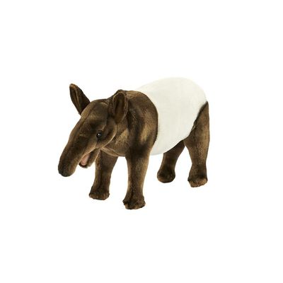 Tapir 35 cm – naturgetreues Stofftier mit schwarz-weißem Fell und liebevollen Details