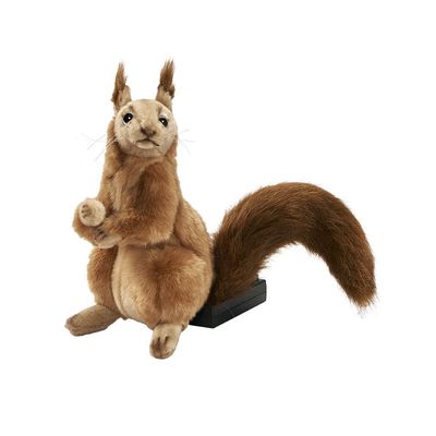 Eichhörnchen Aufrecht - Hansa Creation Eichhörnchen Aufrecht 22 cm – naturgetreu & weich mit buschigem Schwanz