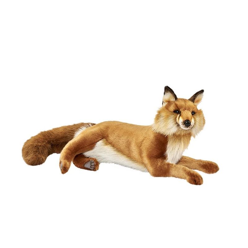 Fuchs Liegend - Hansa Creation Fuchs liegend 45?cm – realistisches Plüschtier von Hansa Creation mit weichem Fell