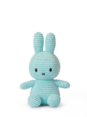 Hase Miffy ECO Cord Türkis - Bon Ton Toys Kuscheltier Hase Miffy ECO Cord Türkis, 23 cm gross, nachhaltig
