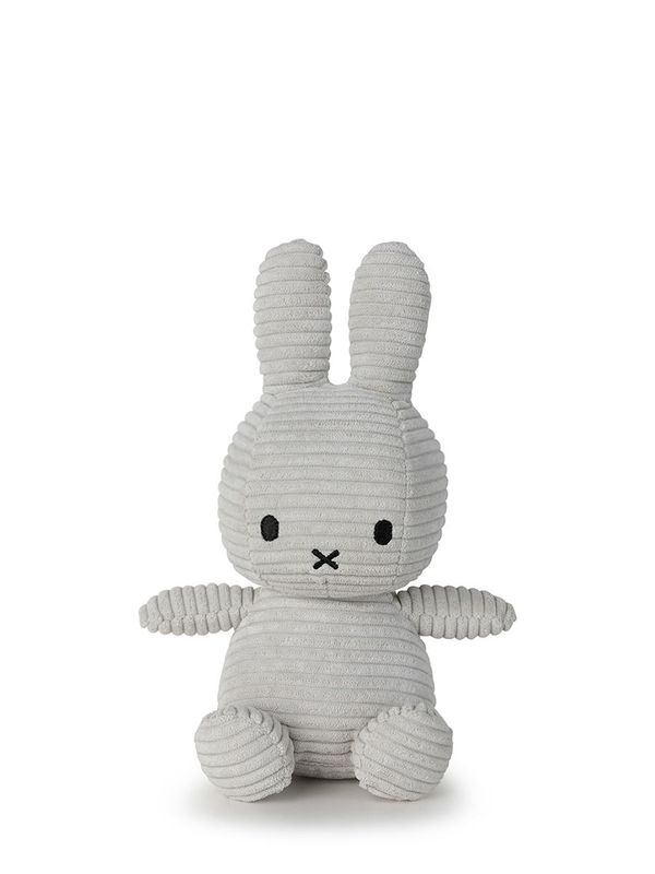 Hase Miffy Cord Hellgrau - Bon Ton Toys Kuscheltier Hase Miffy Cord Hellgrau, 23 cm gross, nachhaltig