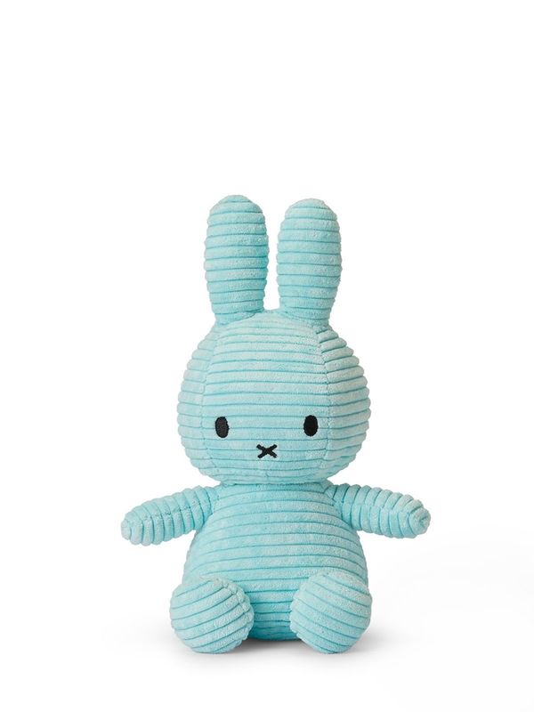Hase Miffy Cord Türkis - Bon Ton Toys Kuscheltier Hase Miffy Cord Türkis, 23 cm gross, nachhaltig