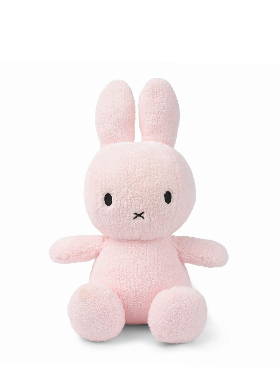 Kuscheltier Hase Miffy Frottee Hellrosa, 33 cm gross, nachhaltig