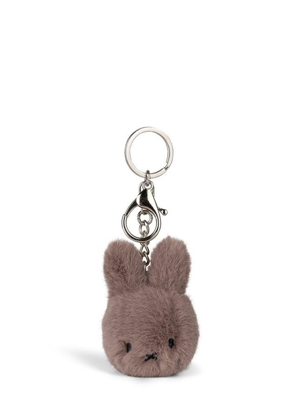 Kuscheltier Hase Schlüsselanhänger Miffy ECO Flauschig Taupe, 10 cm gross, nachhaltig