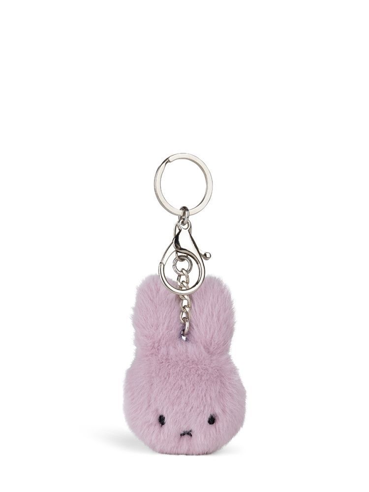 Kuscheltier Hase Schlüsselanhänger Miffy ECO Flauschig Flieder, 10 cm gross, nachhaltig
