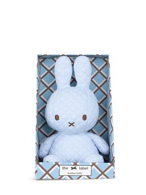 Hase Miffy Rautensteppung Geschenkbox Blau - Bon Ton Toys Kuscheltier Hase Miffy Rautensteppung Geschenkbox Blau, 23 cm gross, nachhaltig