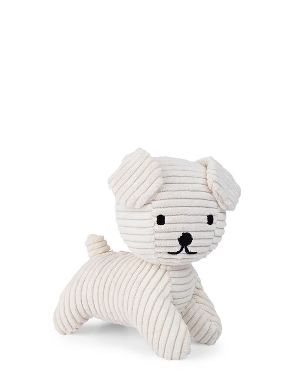 Hund Snuffy Miffy Cord Weiß - Bon Ton Toys Kuscheltier Hund Snuffy Miffy Cord Weiß, 21 cm gross, nachhaltig