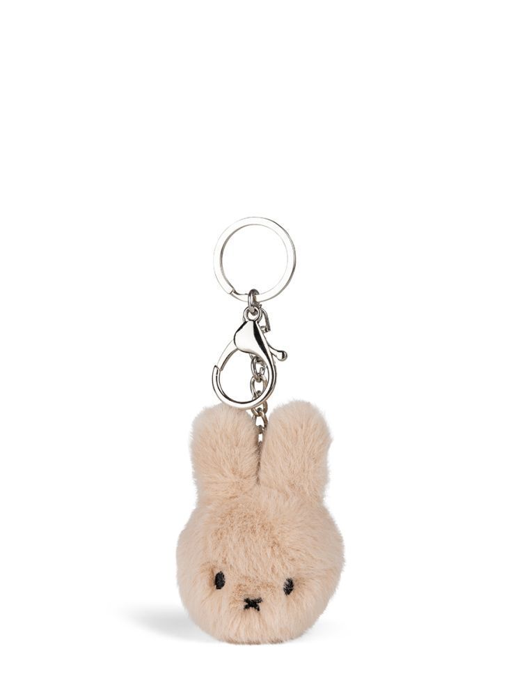 Kuscheltier Hase Schlüsselanhänger Miffy ECO Flauschig Beige, 10 cm gross, nachhaltig