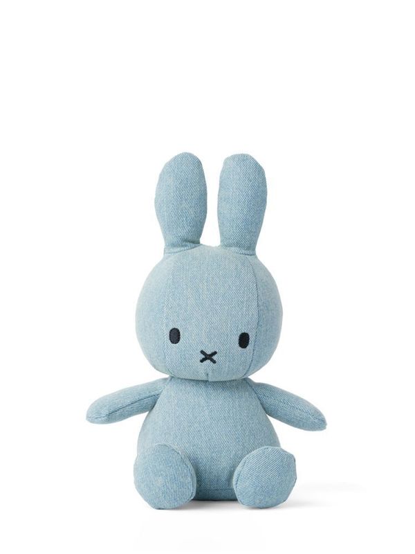 Hase Miffy Denim Helle Waschung - Bon Ton Toys Kuscheltier Hase Miffy Denim Helle Waschung, 23 cm gross, nachhaltig