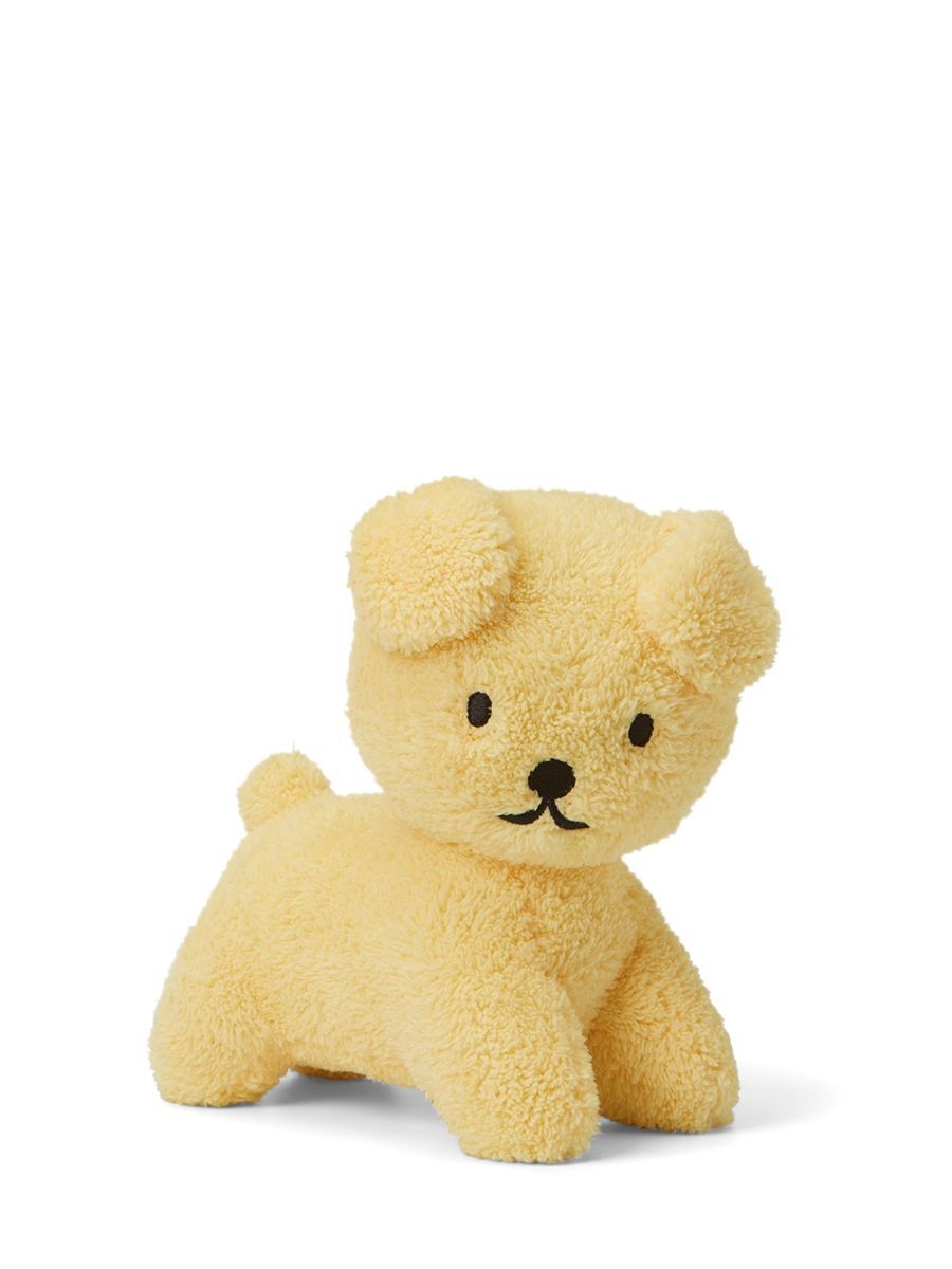 Kuscheltier Hund Snuffy Miffy Frottee Hellgelb, 21 cm gross, nachhaltig