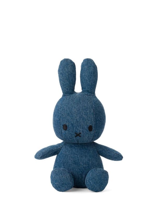Hase Miffy Denim Mittlere Waschung - Bon Ton Toys Kuscheltier Hase Miffy Denim Mittlere Waschung, 23 cm gross, nachhaltig