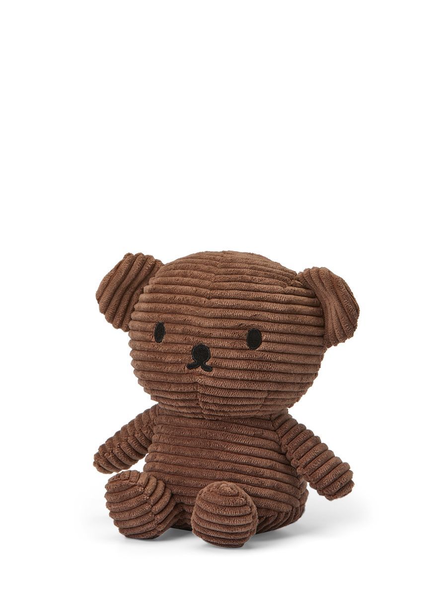Kuscheltier Boris Bär Miffy Cord Braun, 17 cm gross, nachhaltig