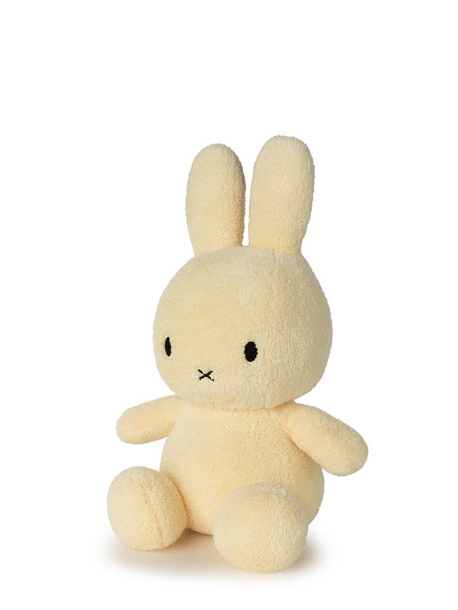 Kuscheltier Hase Miffy Frottee Hellgelb, 33 cm gross, nachhaltig