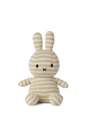 Hase Miffy Bio-Baumwolle Creme Glitzerstreifen - Bon Ton Toys Kuscheltier Hase Miffy Bio-Baumwolle Creme Glitzerstreifen, 23 cm gross, nachhaltig