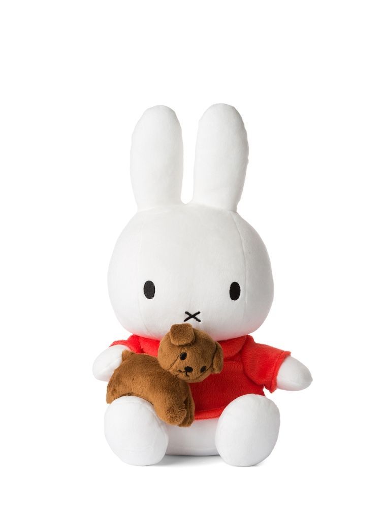 Kuscheltier Hase Miffy mit Snuffle, 33 cm gross, nachhaltig