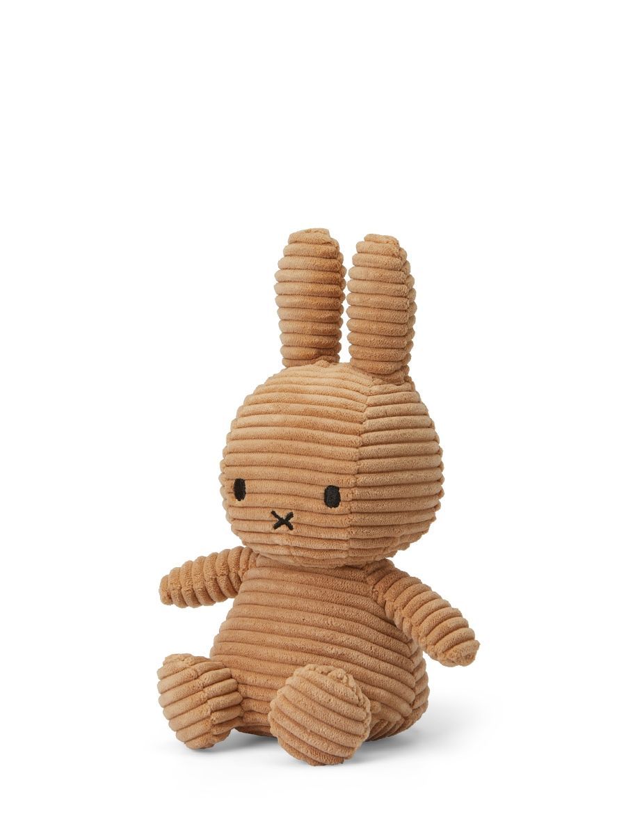 Kuscheltier Hase Miffy Cord Beige, 23 cm gross, nachhaltig
