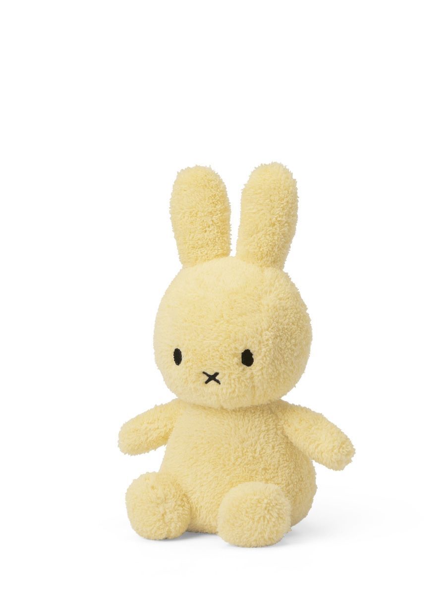Kuscheltier Hase Miffy Frottee Hellgelb, 23 cm gross, nachhaltig